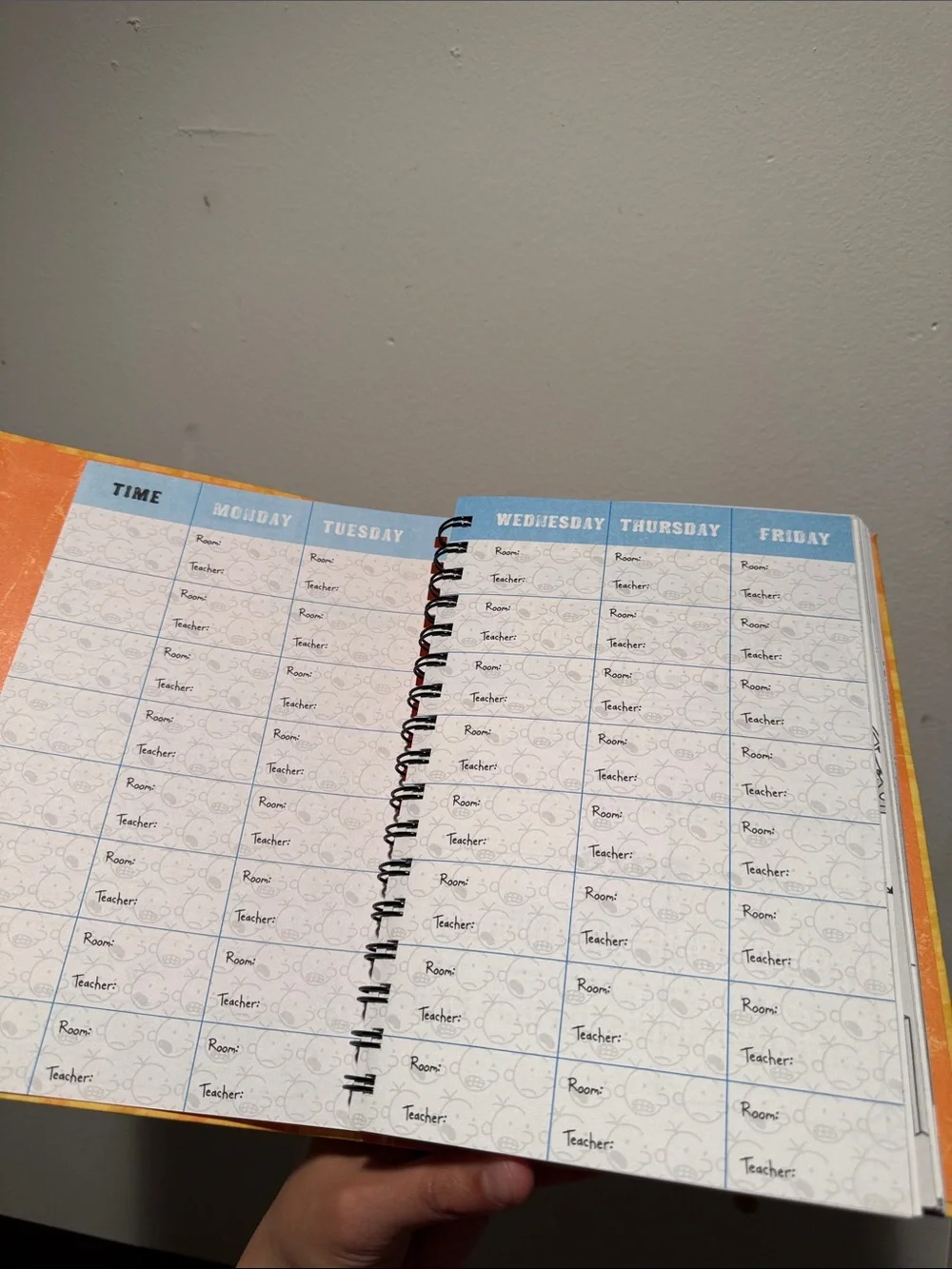 The Wimpy Kid School Planner - Yellow Orange Graphic Cover Planner New